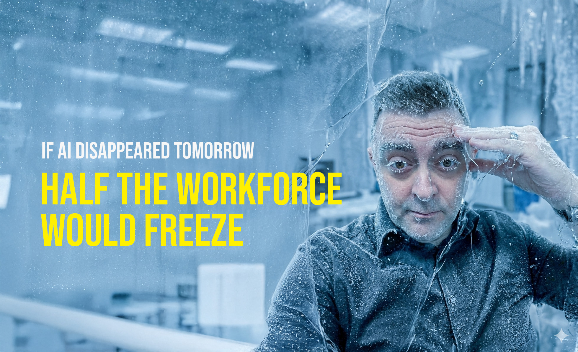 If AI disappeared tomorrow, half the workforce would freeze.